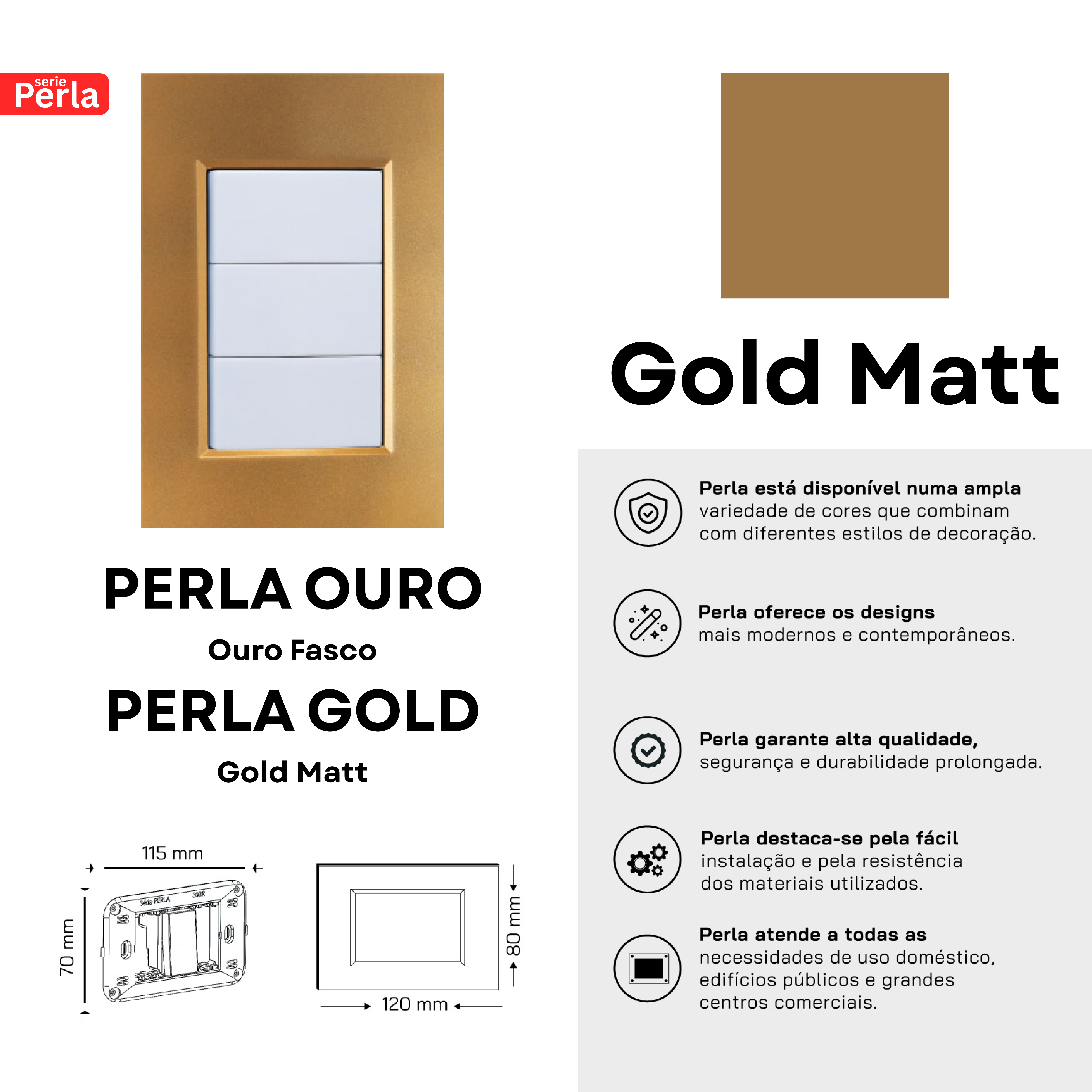 Perla Switches - Gold