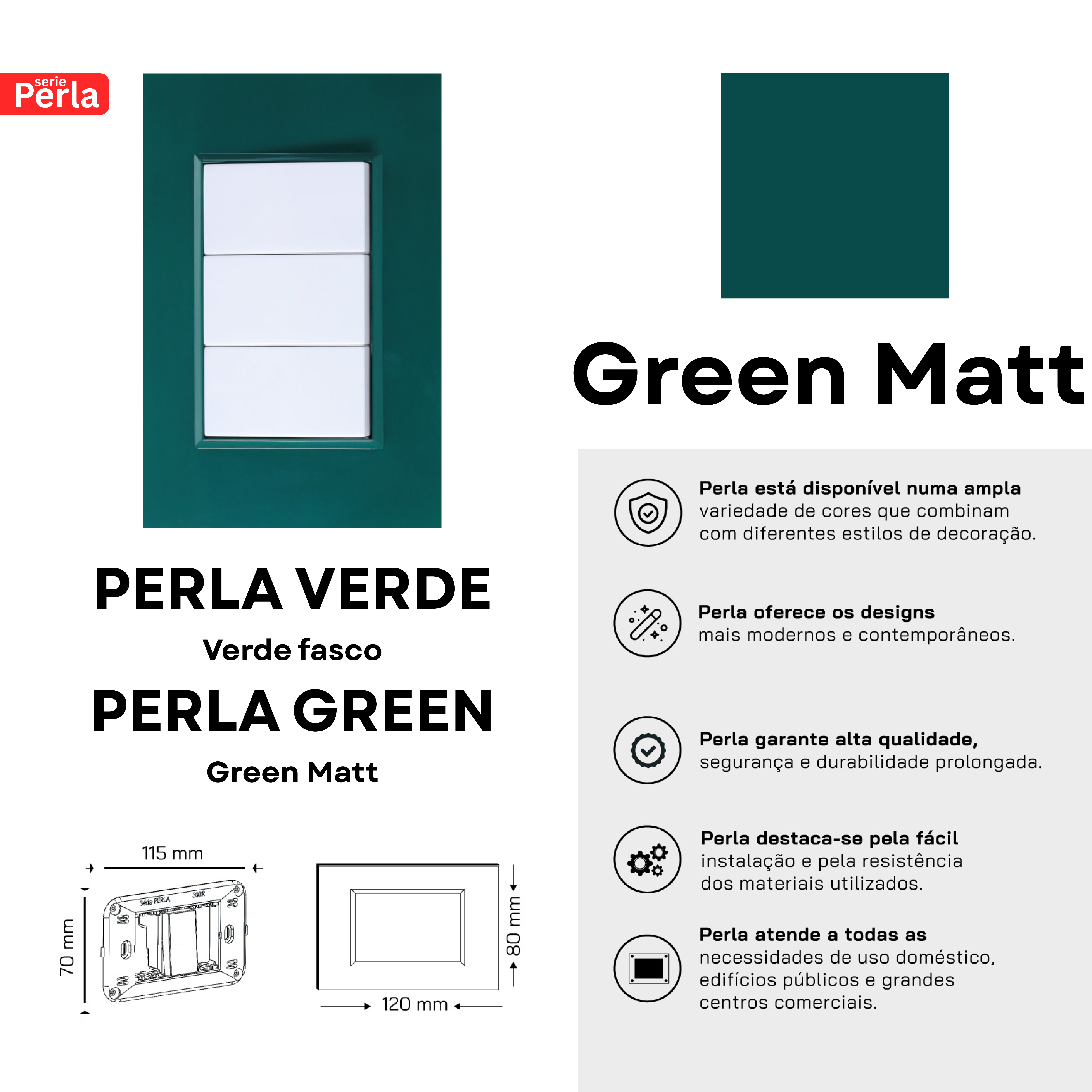 Perla Switches - Green
